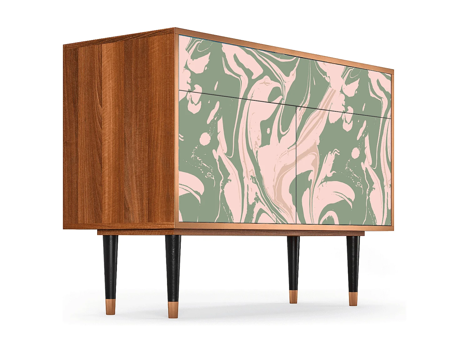 Buffet - 115x85x48 cm - BS4 - Aquarelle, Noyer