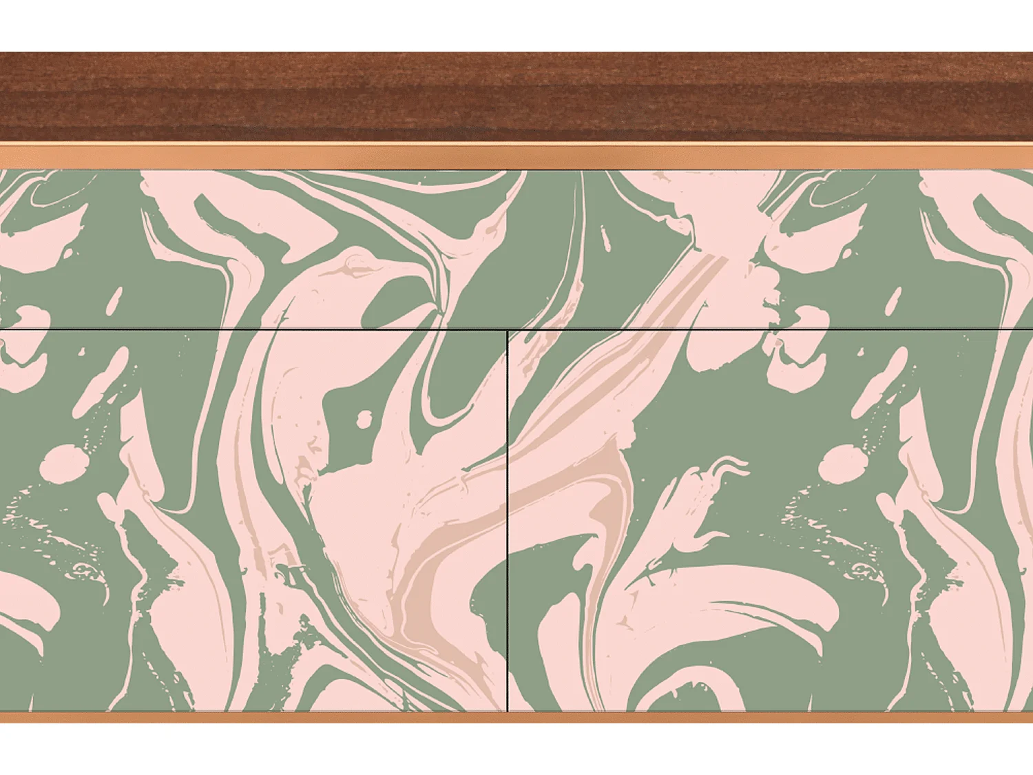 Buffet - 115x85x48 cm - BS4 - Aquarelle, Noyer