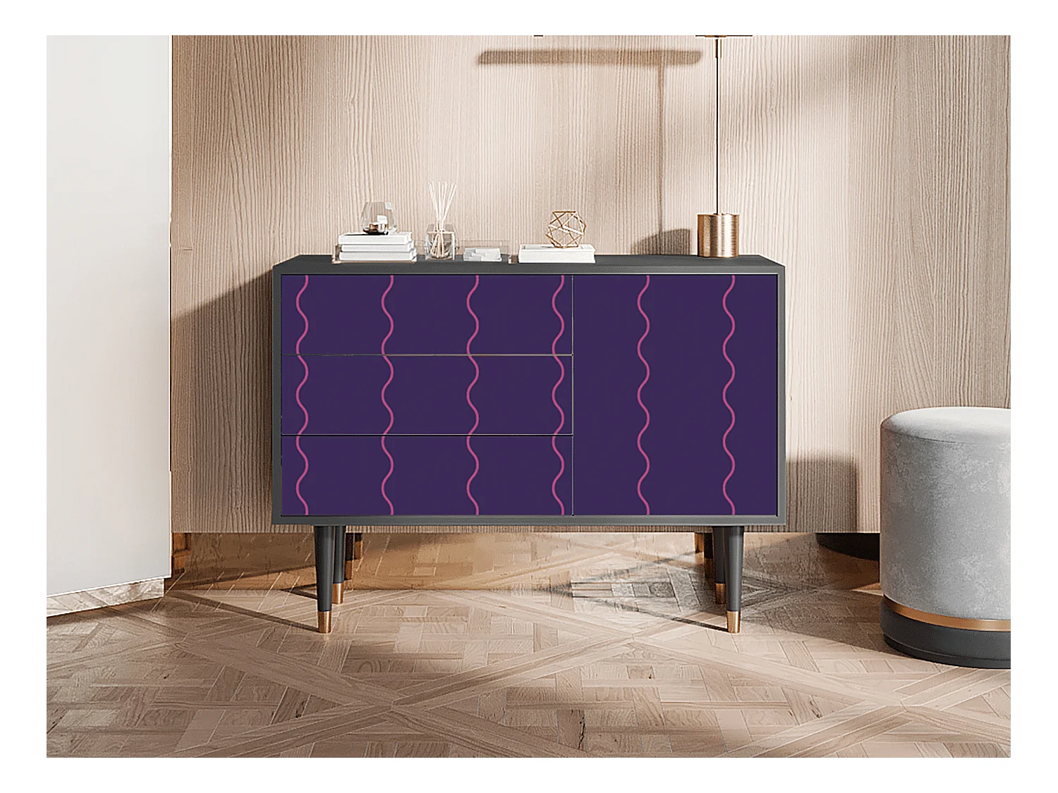Buffet - 115х84х41 cm - S3 - Grape Maccaroni, Anthracite