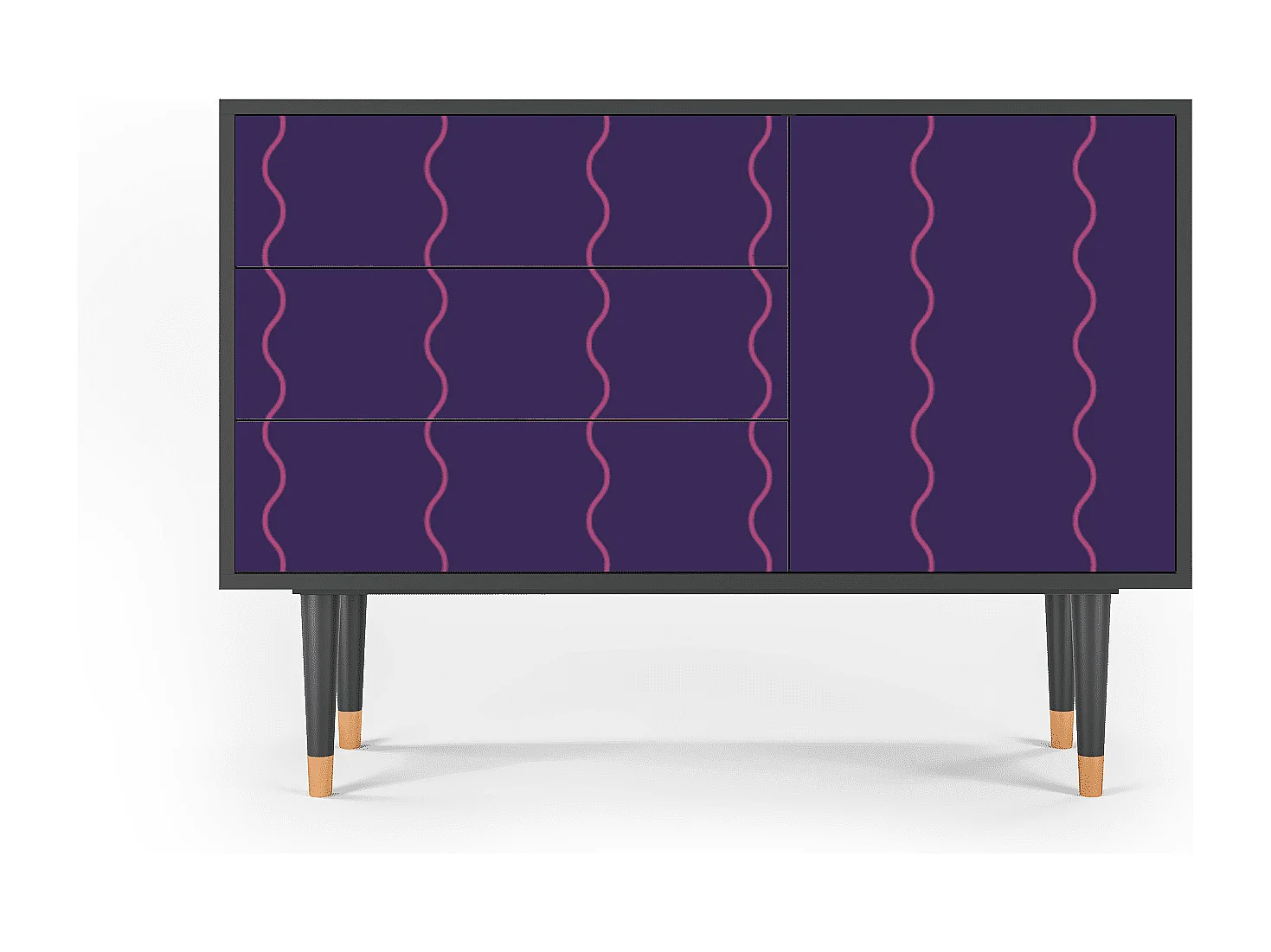 Buffet - 115х84х41 cm - S3 - Grape Maccaroni, Anthracite