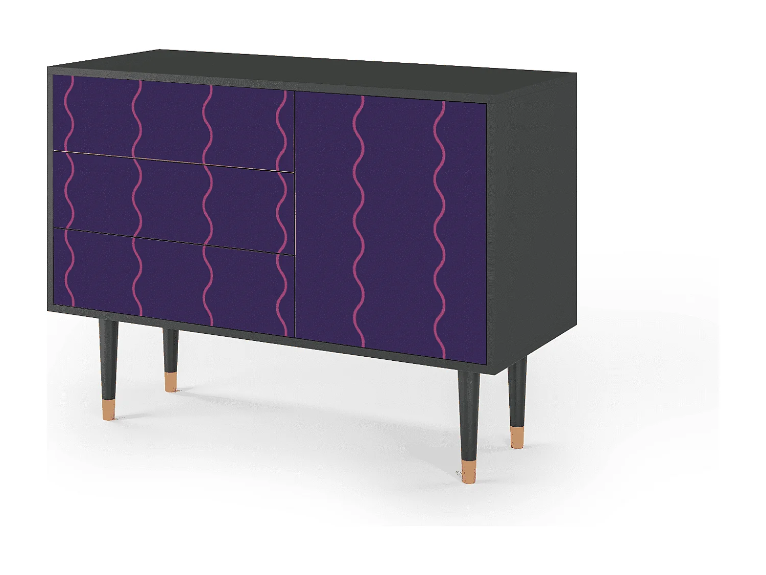 Credenza - 115х84х41 cm - S3 - Grape Maccaroni, Antracite