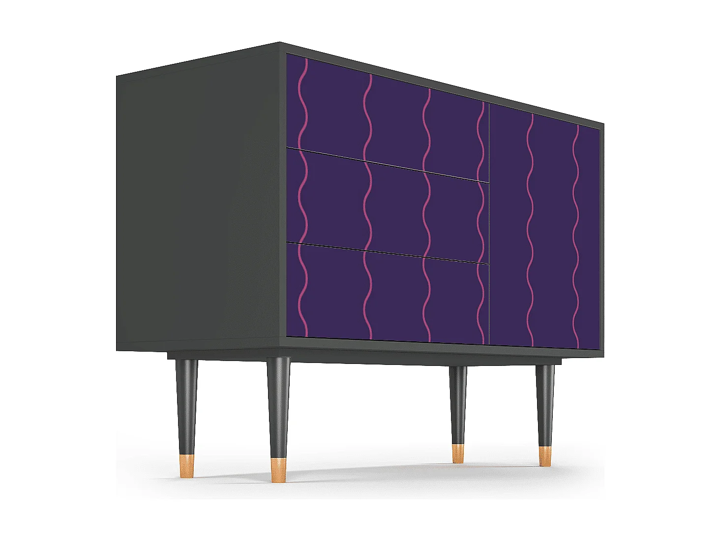 Credenza - 115х84х41 cm - S3 - Grape Maccaroni, Antracite