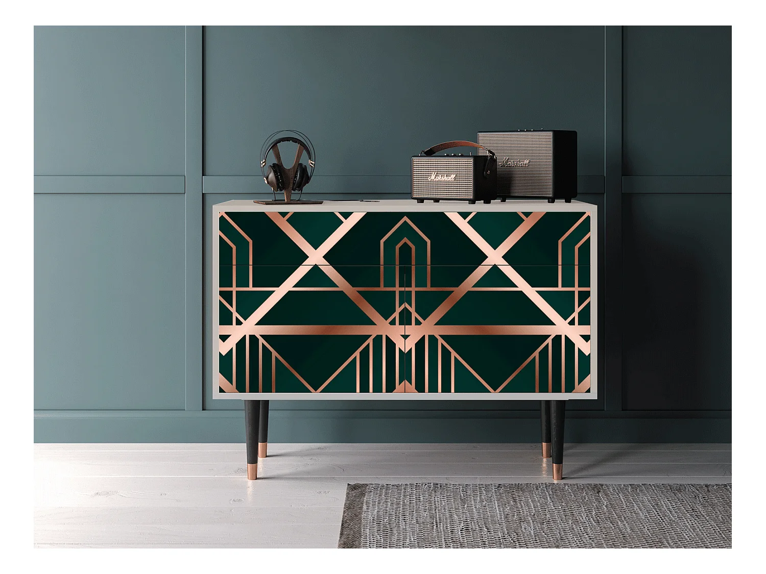 Buffet - 115x85x48 cm - BS4 - Emerald Gatsby, Sable