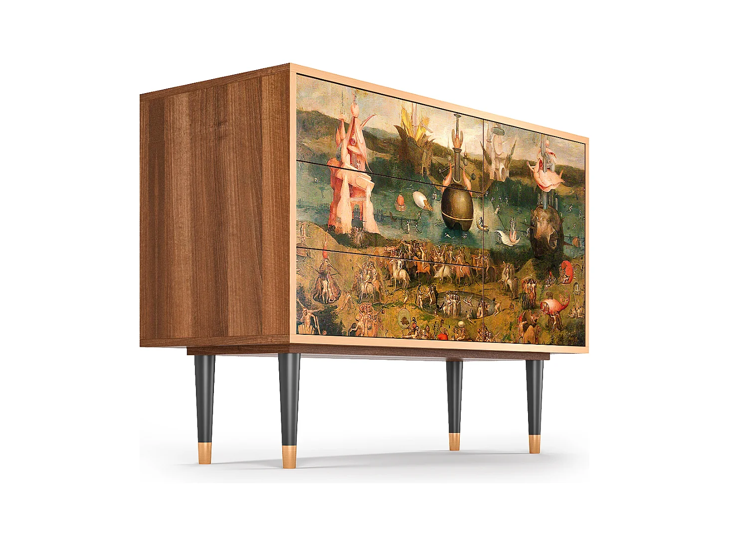 Credenza - 115х84х41 cm - S3 - Garden of Delights , Noce