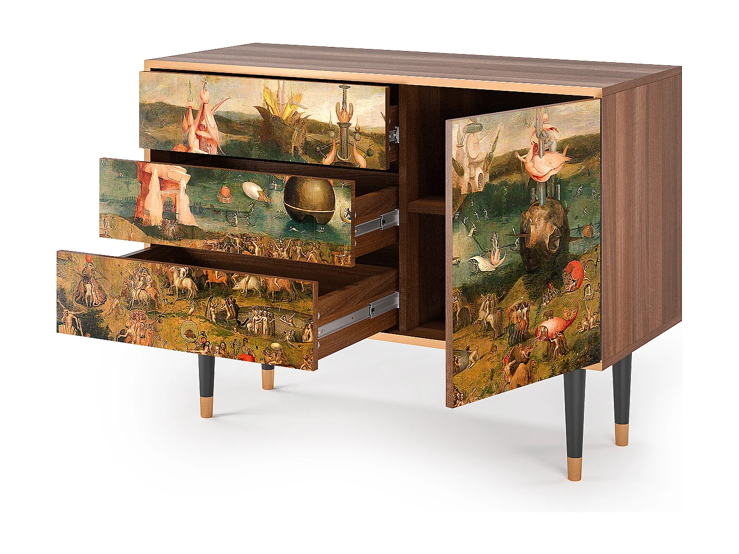 Buffet - 115х84х41 cm - S3 - Garden of Delights , Noyer