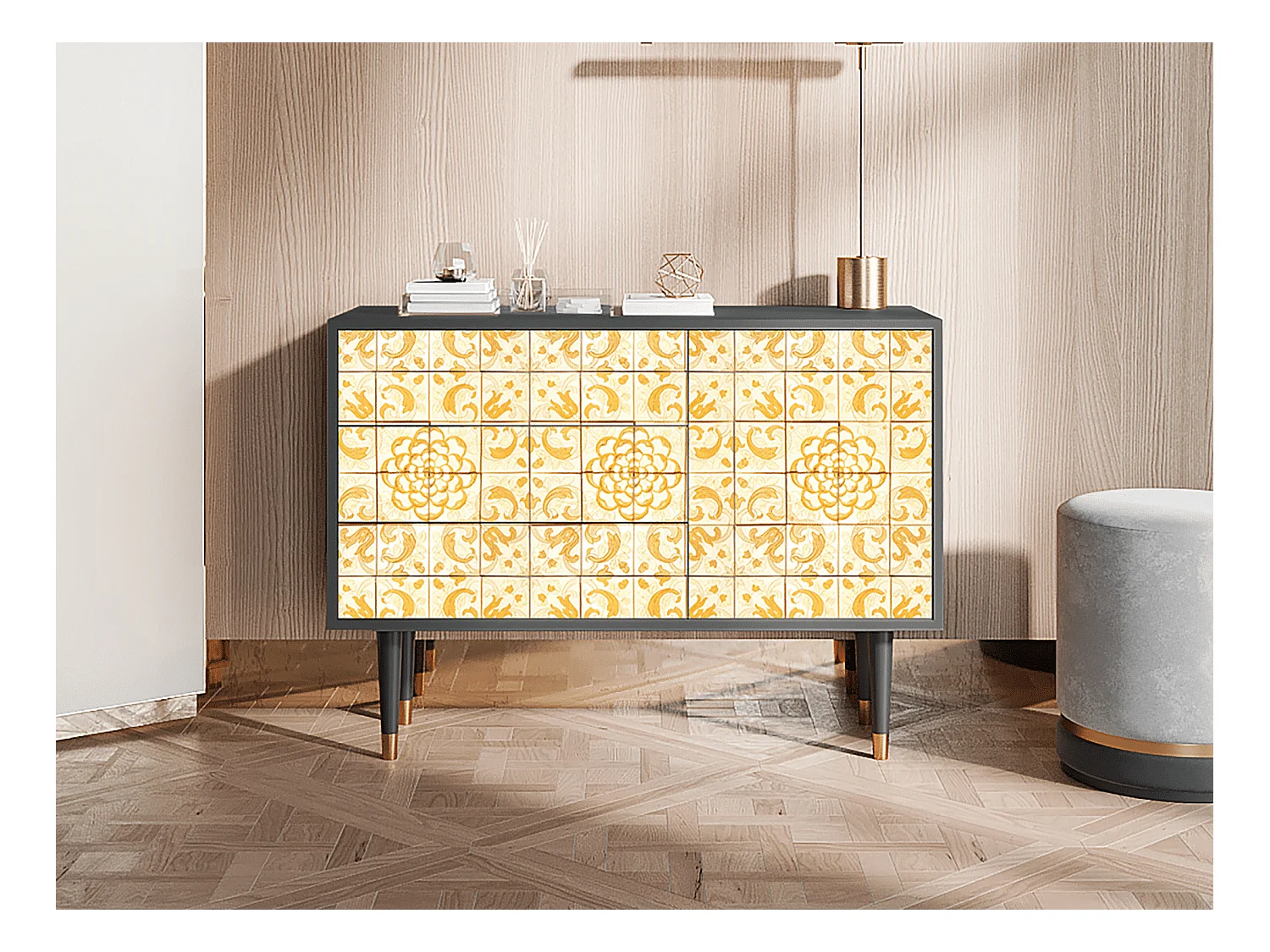 Buffet - 115х84х41 cm - S3 - Sunshiny Tile, Anthracite