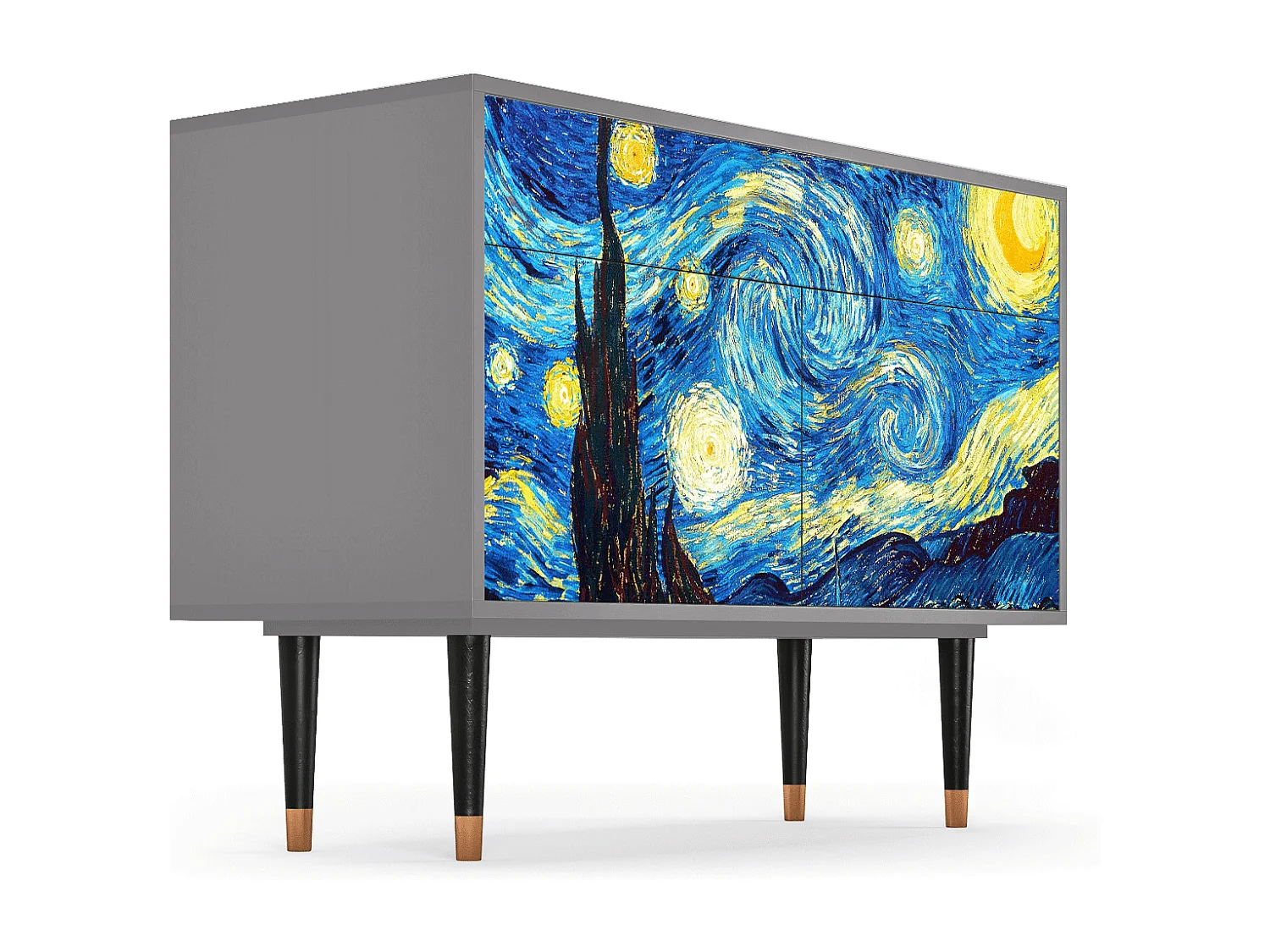 Buffet - 115x85x48 cm - BS4 - The Starry Night  , Gris