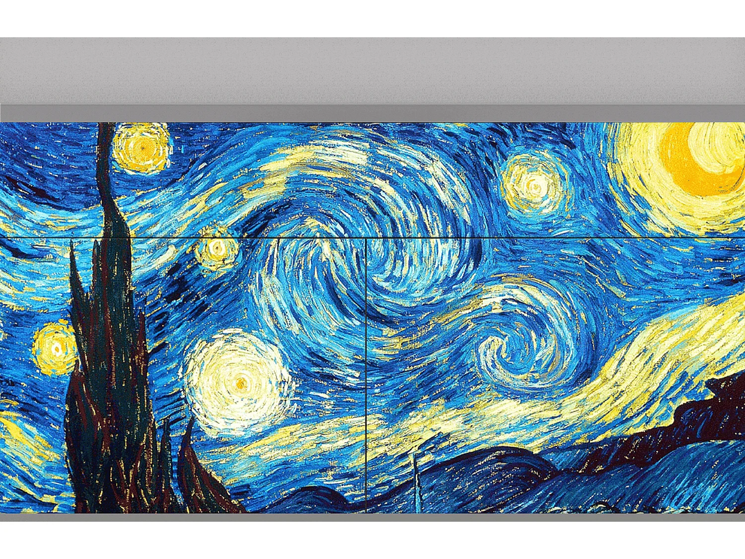 Buffet - 115x85x48 cm - BS4 - The Starry Night  , Gris