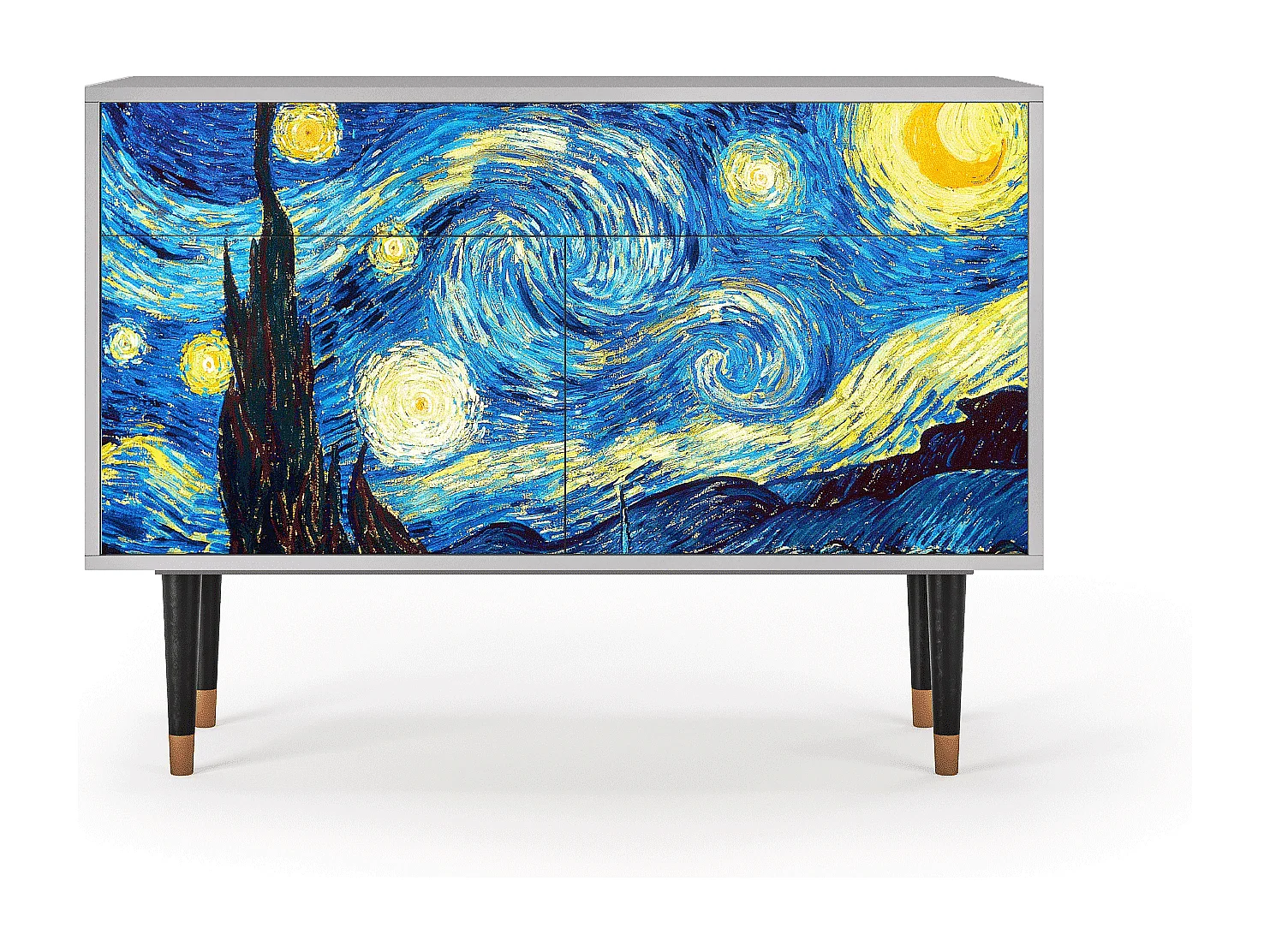 Buffet - 115x85x48 cm - BS4 - The Starry Night  , Gris