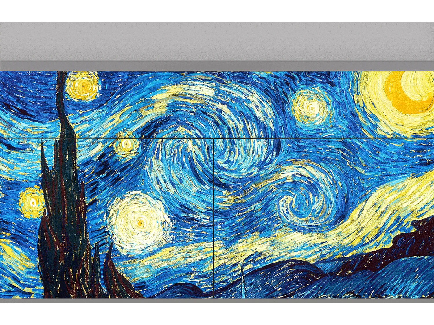 Buffet - 115x85x48 cm - BS4 - The Starry Night  , Gris