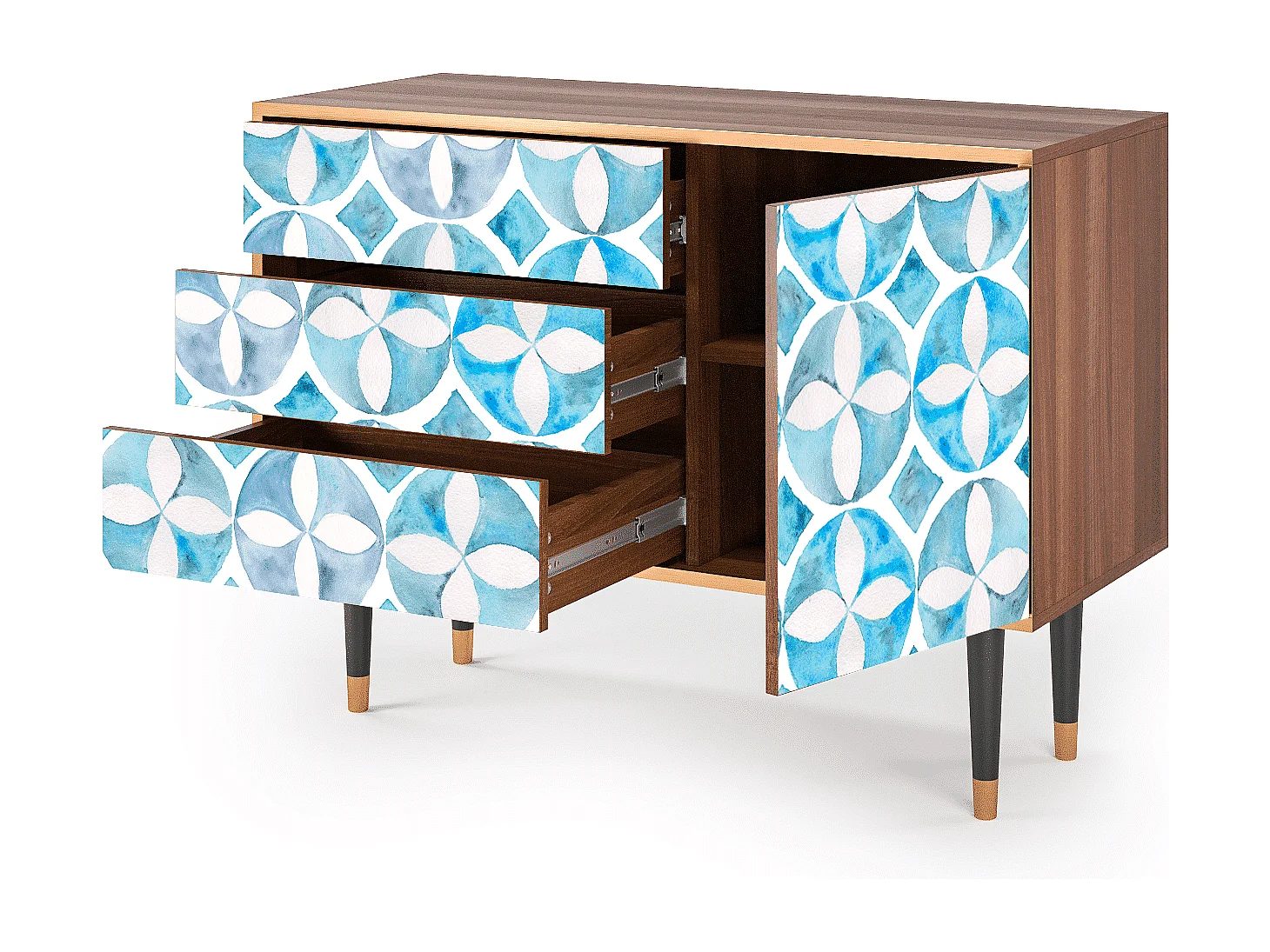 Buffet - 115х84х41 cm - S3 - Porto Mood, Noyer