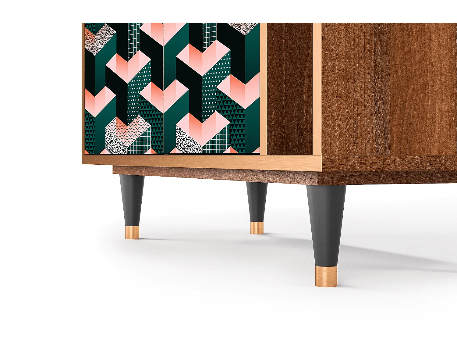 Buffet - 96х110х41 cm - BS6 - Geometric Madness, Noyer