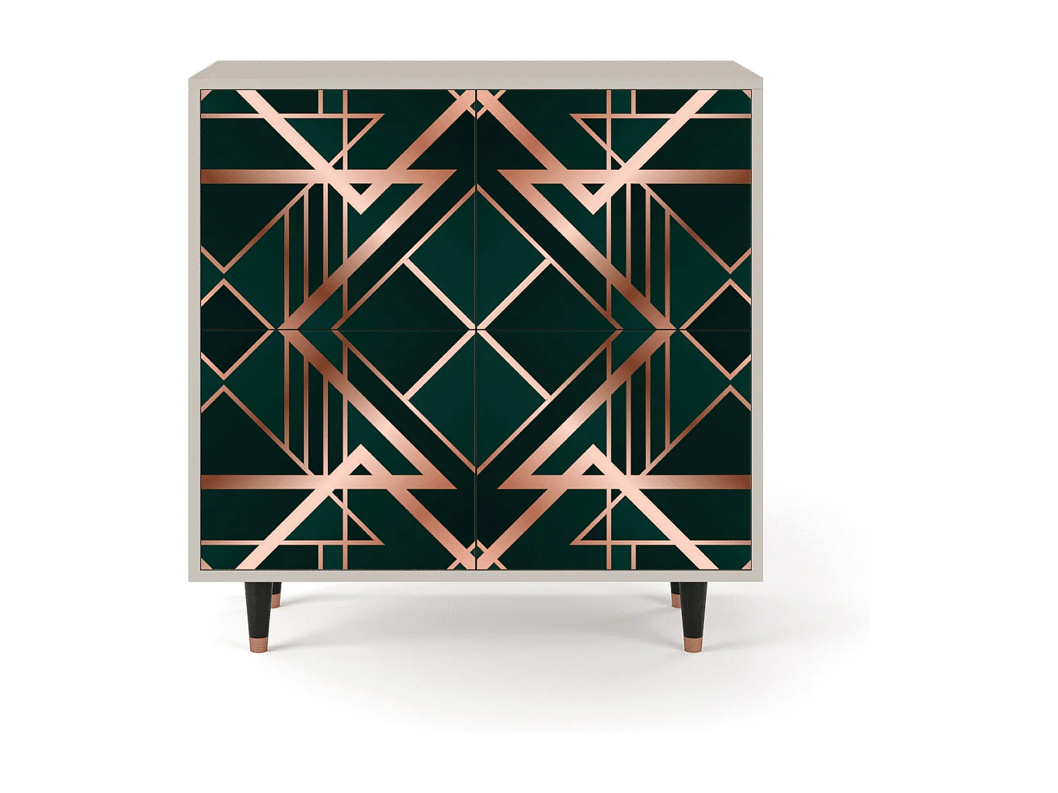 Kredens - 94x96x48 cm - BS3 - Emerald Gatsby, Piaskowy