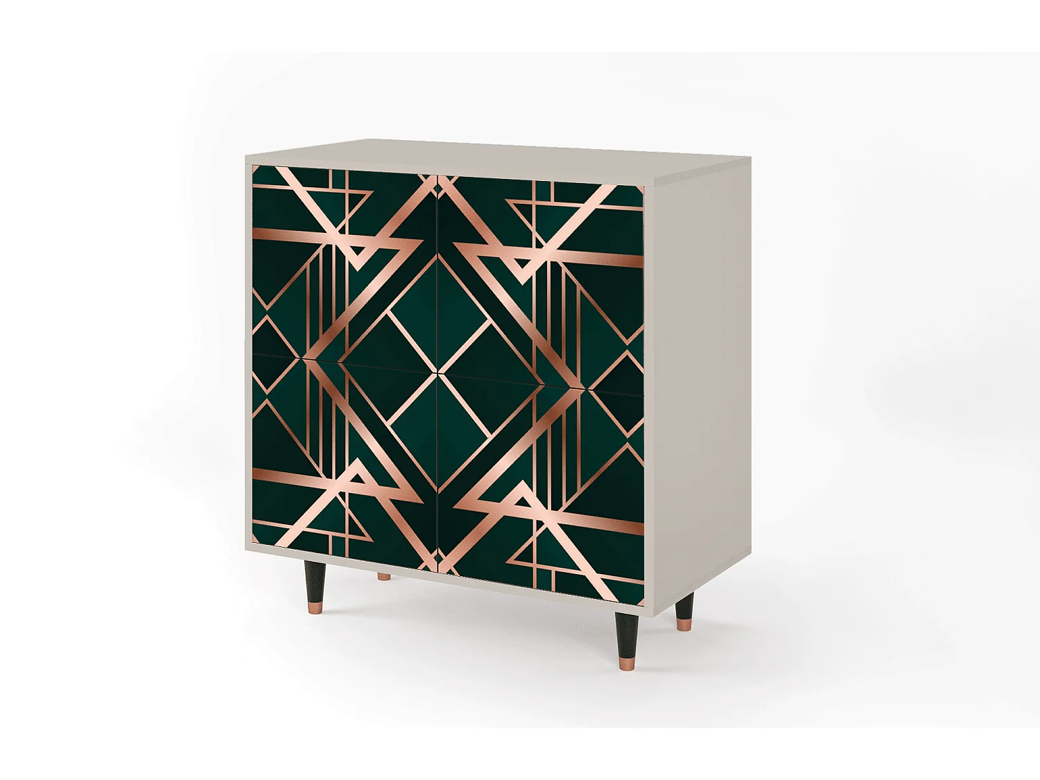 Kredens - 94x96x48 cm - BS3 - Emerald Gatsby, Piaskowy