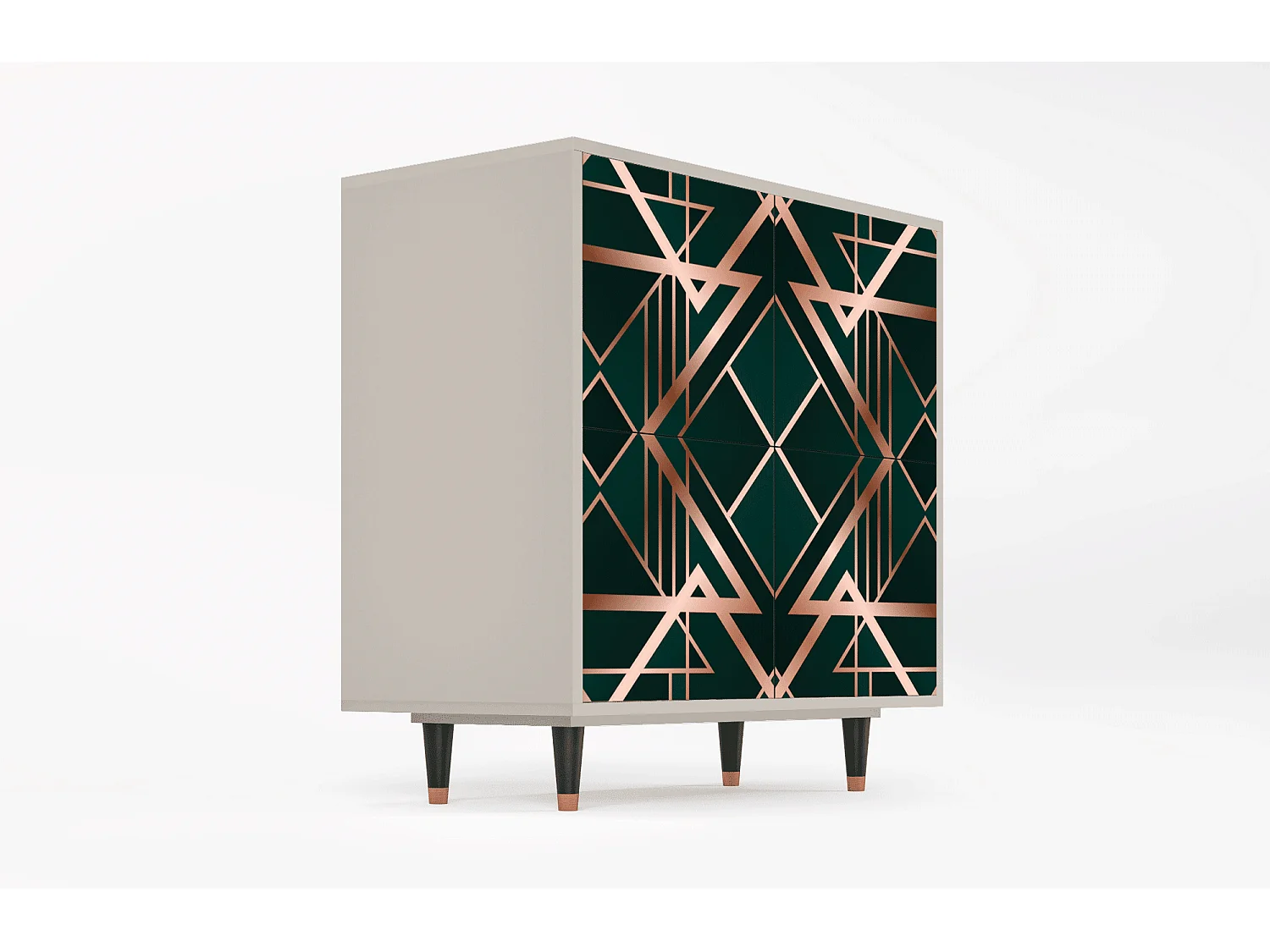 Aparador - 94x96x48 cm - BS3 - Emerald Gatsby, Areia