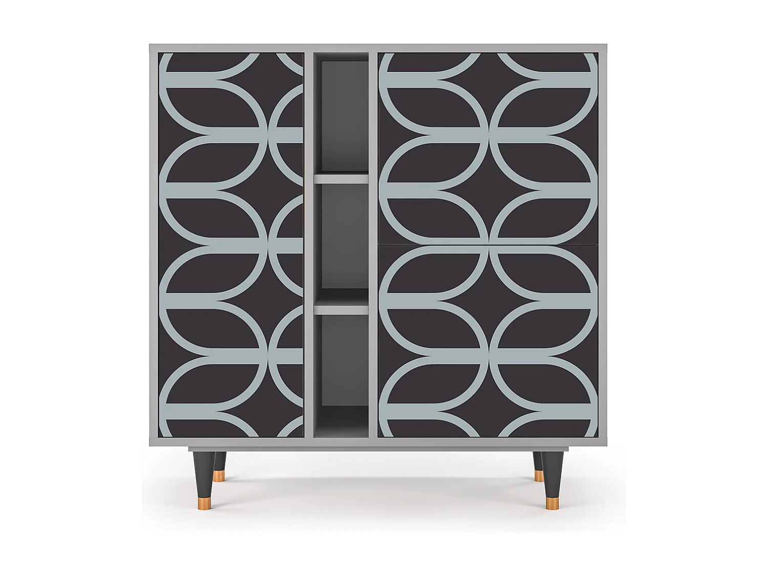 Buffet - 94х96х41 cm - BS5 - Braided Blue, Gris