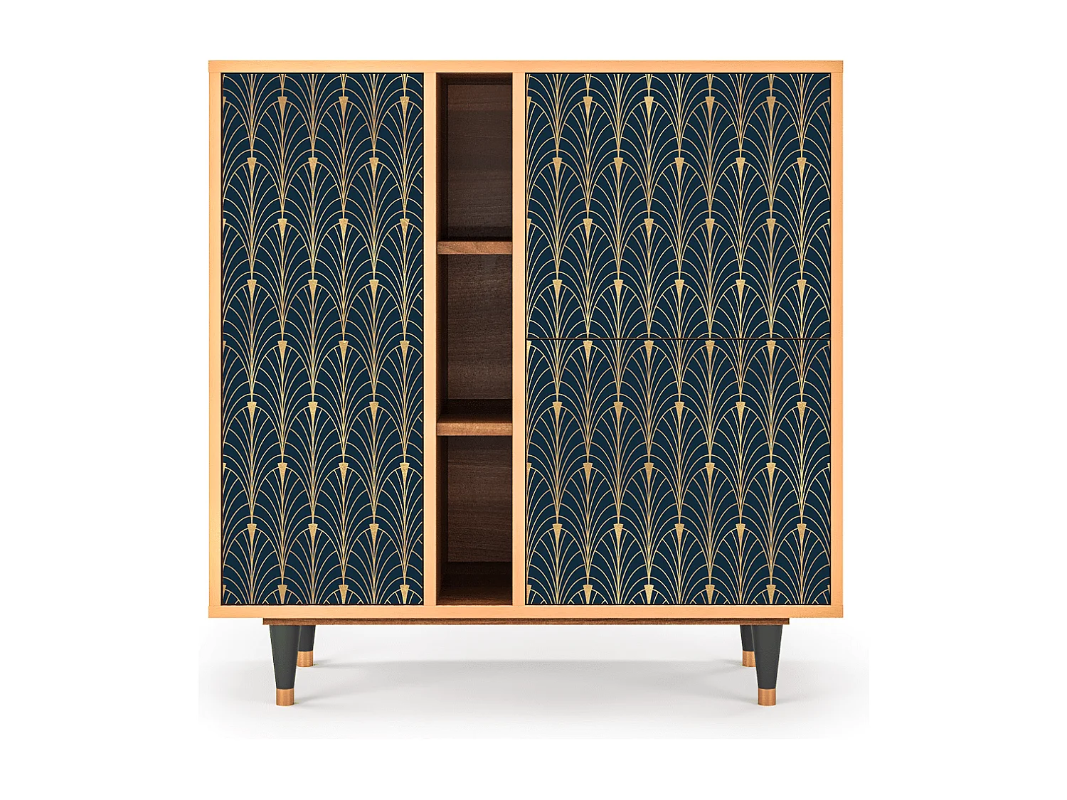 Buffet - 94х96х41 cm - BS5 - Flower of the Nile, Noyer