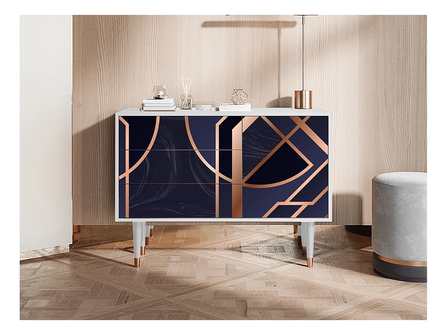 Dressoir - 115х84х41 cm - S3 - Purple Temple, Wit