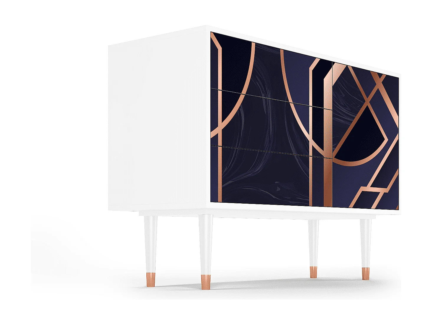 Sideboard - 115х84х41 cm - S3 - Purple Temple, Weiß