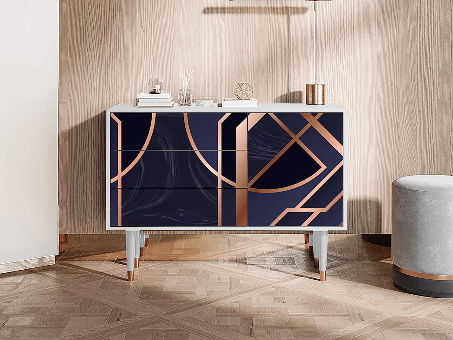 Credenza - 115х84х41 cm - S3 - Purple Temple, Bianco