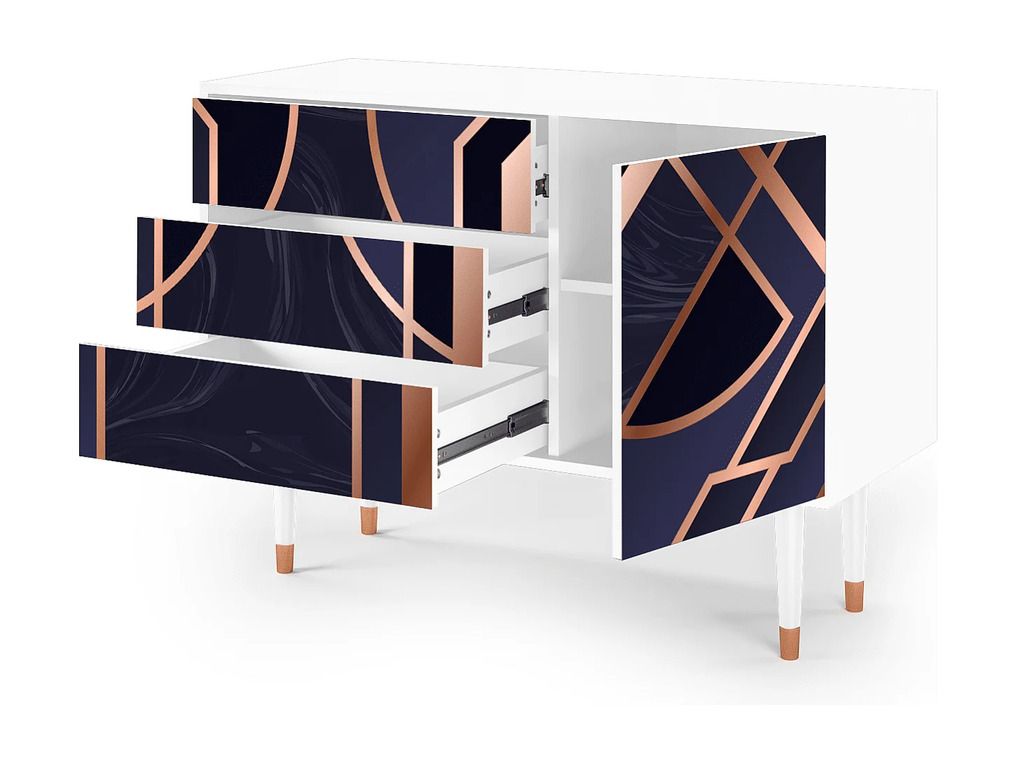 Credenza - 115х84х41 cm - S3 - Purple Temple, Bianco