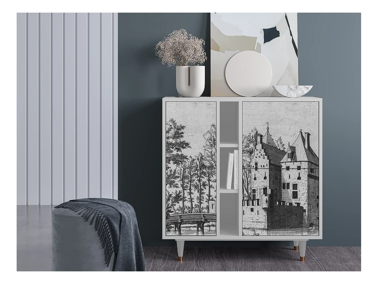 Buffet - 94х96х41 cm - BS5 - Castle by Breugel, Blanc