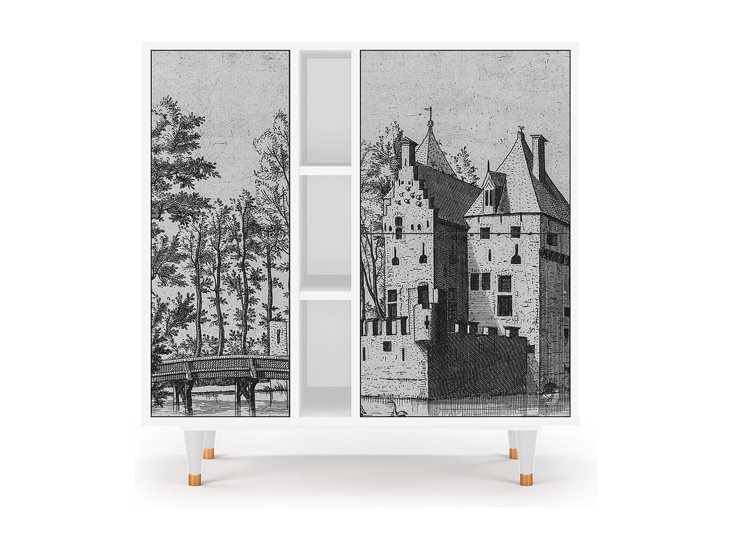 Dressoir - 94х96х41 cm - BS5 - Castle by Breugel, Wit