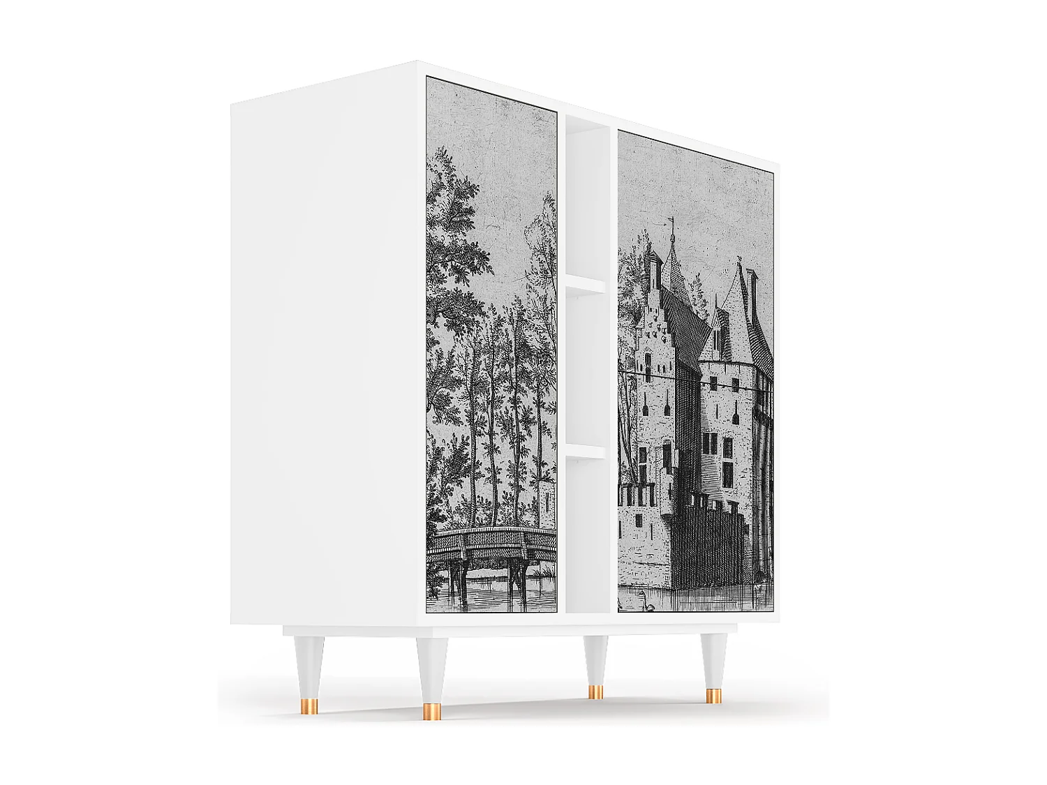 Dressoir - 94х96х41 cm - BS5 - Castle by Breugel, Wit