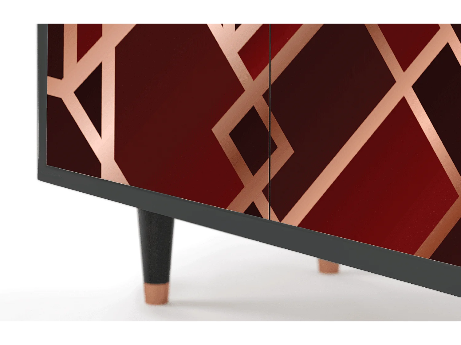 Dressoir - 94x96x48 cm - BS3 - Velvet 1920's, Antraciet