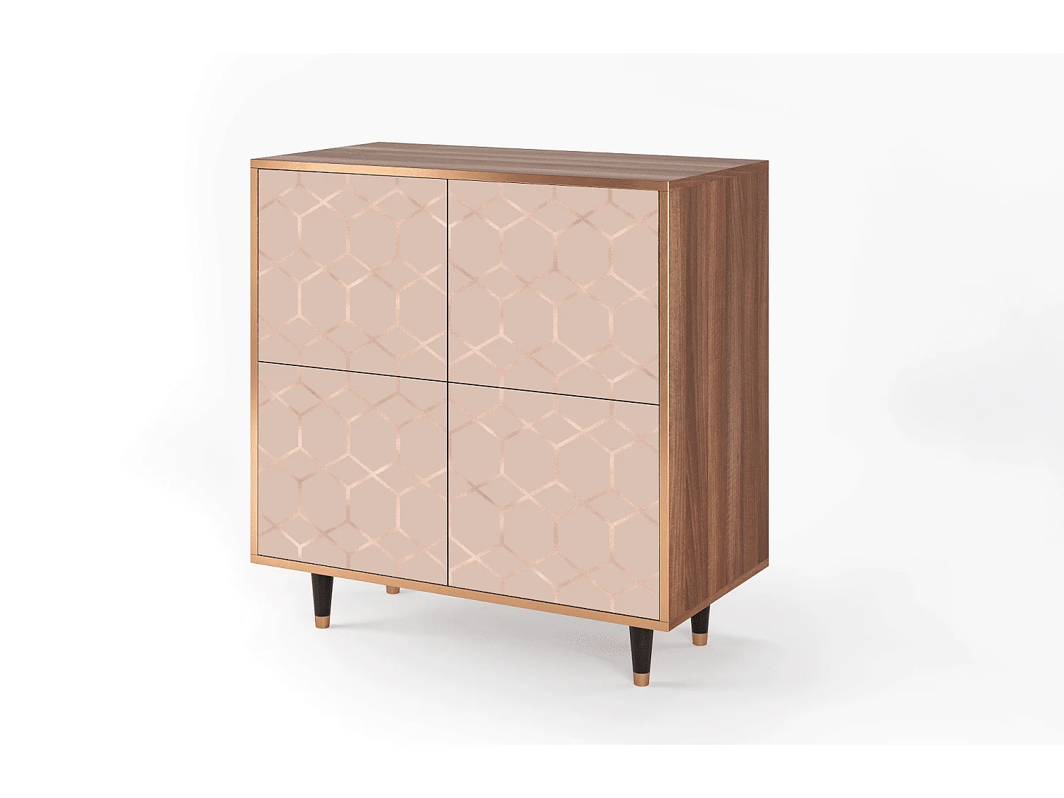 Buffet - 94x96x48 cm - BS3 - Rose Honeycomb, Noyer