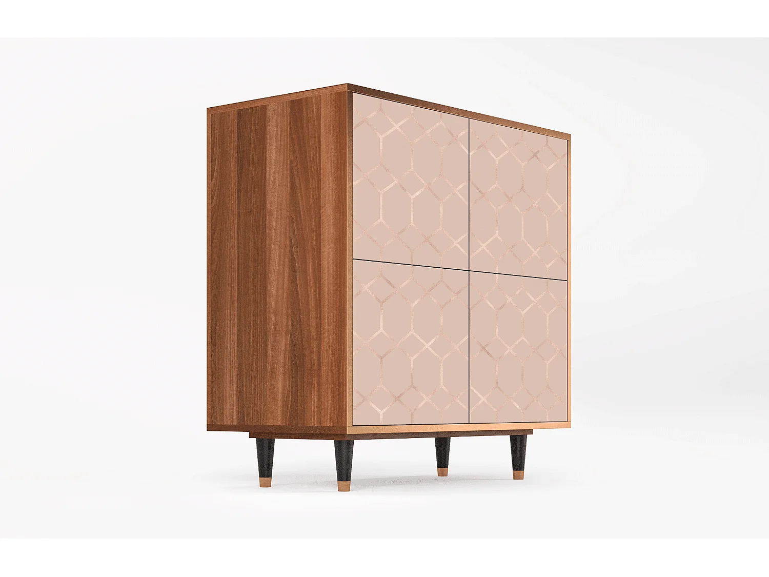 Buffet - 94x96x48 cm - BS3 - Rose Honeycomb, Noyer