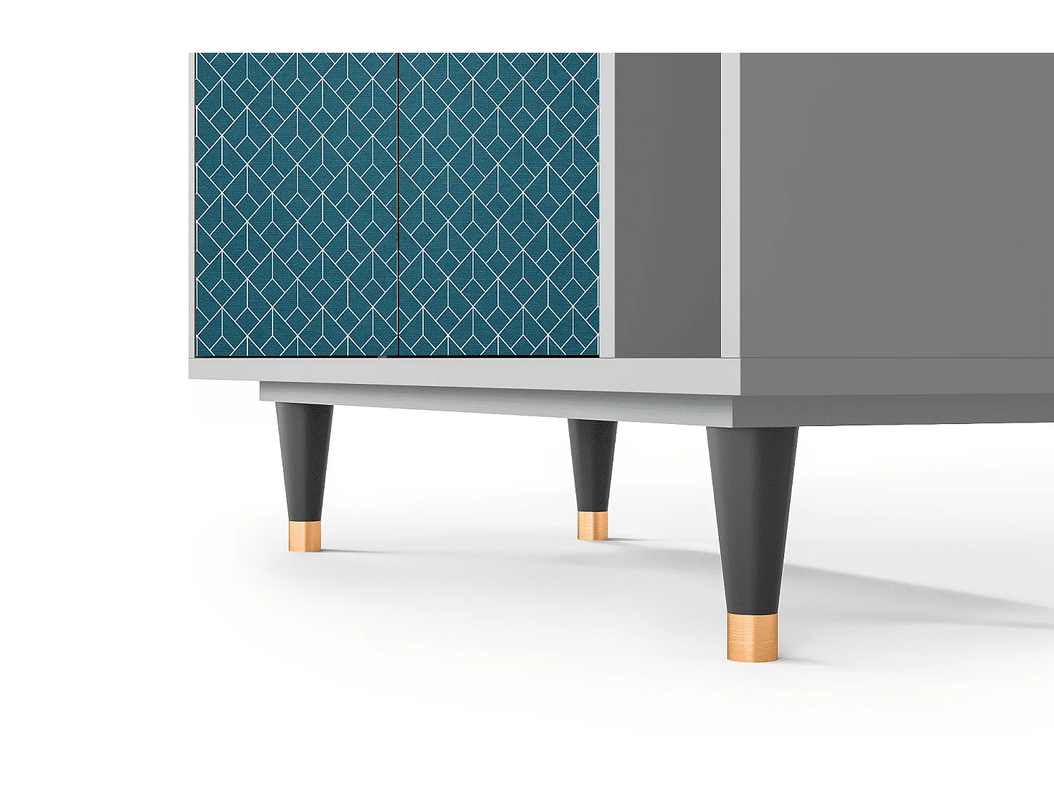 Credenza - 96х110х41 cm - BS6 - Turquoise Geometry, Grigio