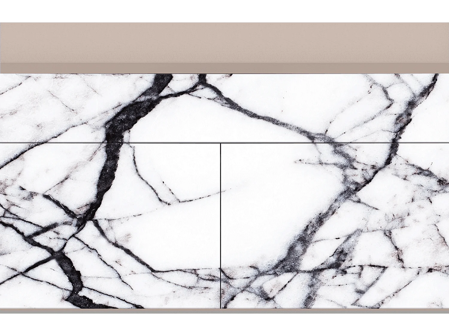 Aparador - 115x85x48 cm - BS4 - Raven Marble, Latte