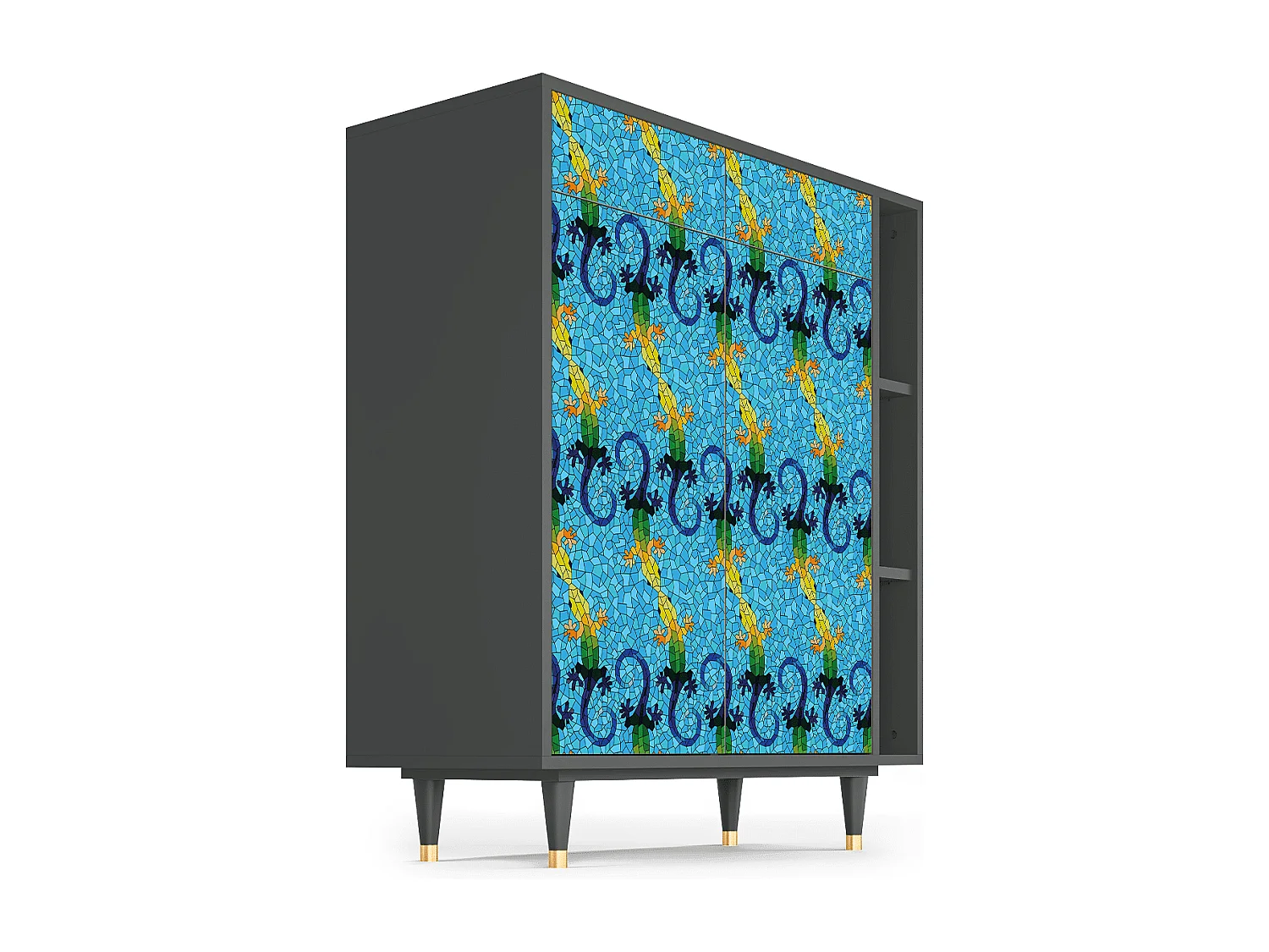 Buffet - 96х110х41 cm - BS6 - Gaudi's Lizard, Anthracite