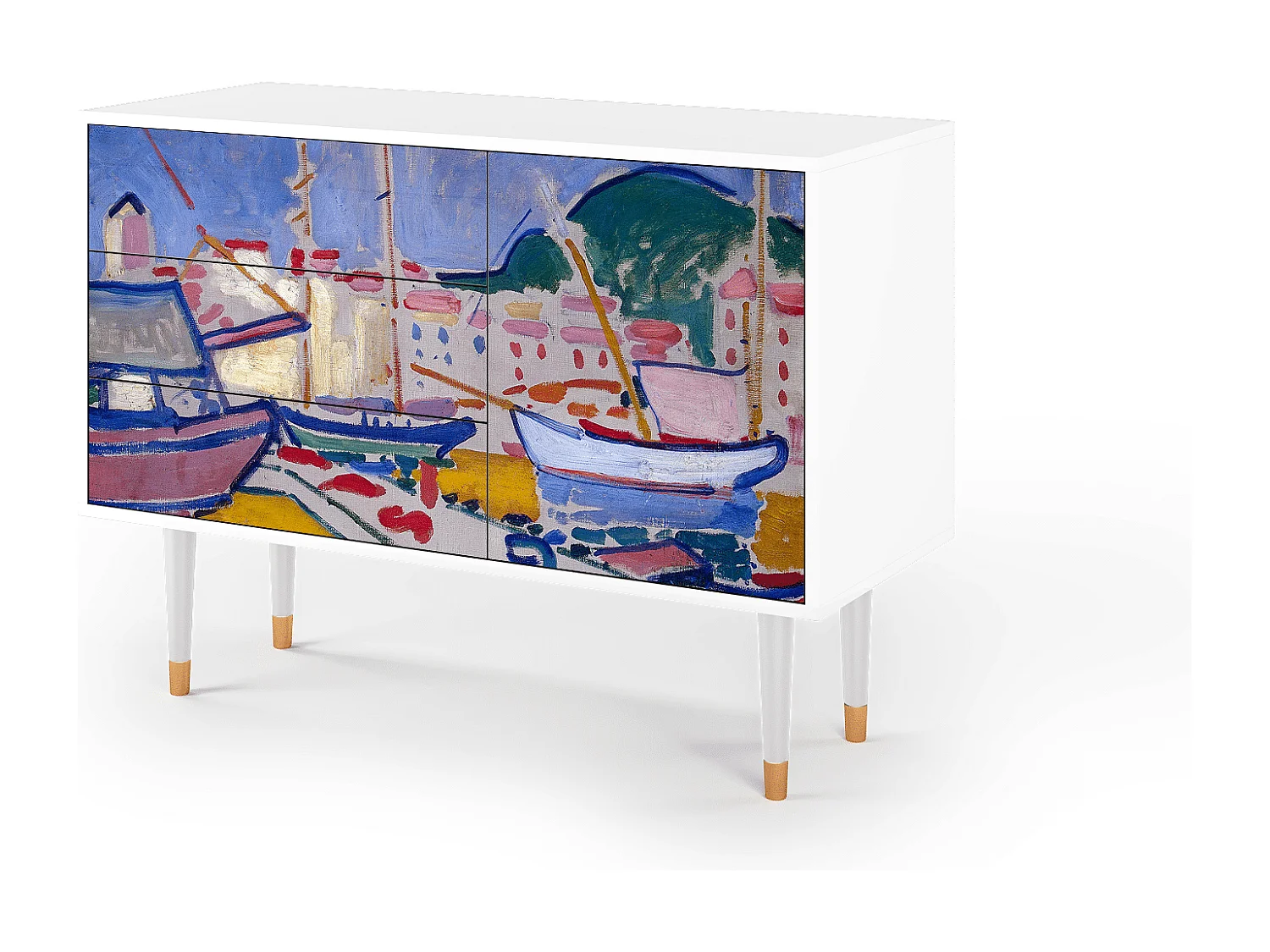 Aparador - 115х84х41 cm - S3 - The Port of Collioure , Blanco