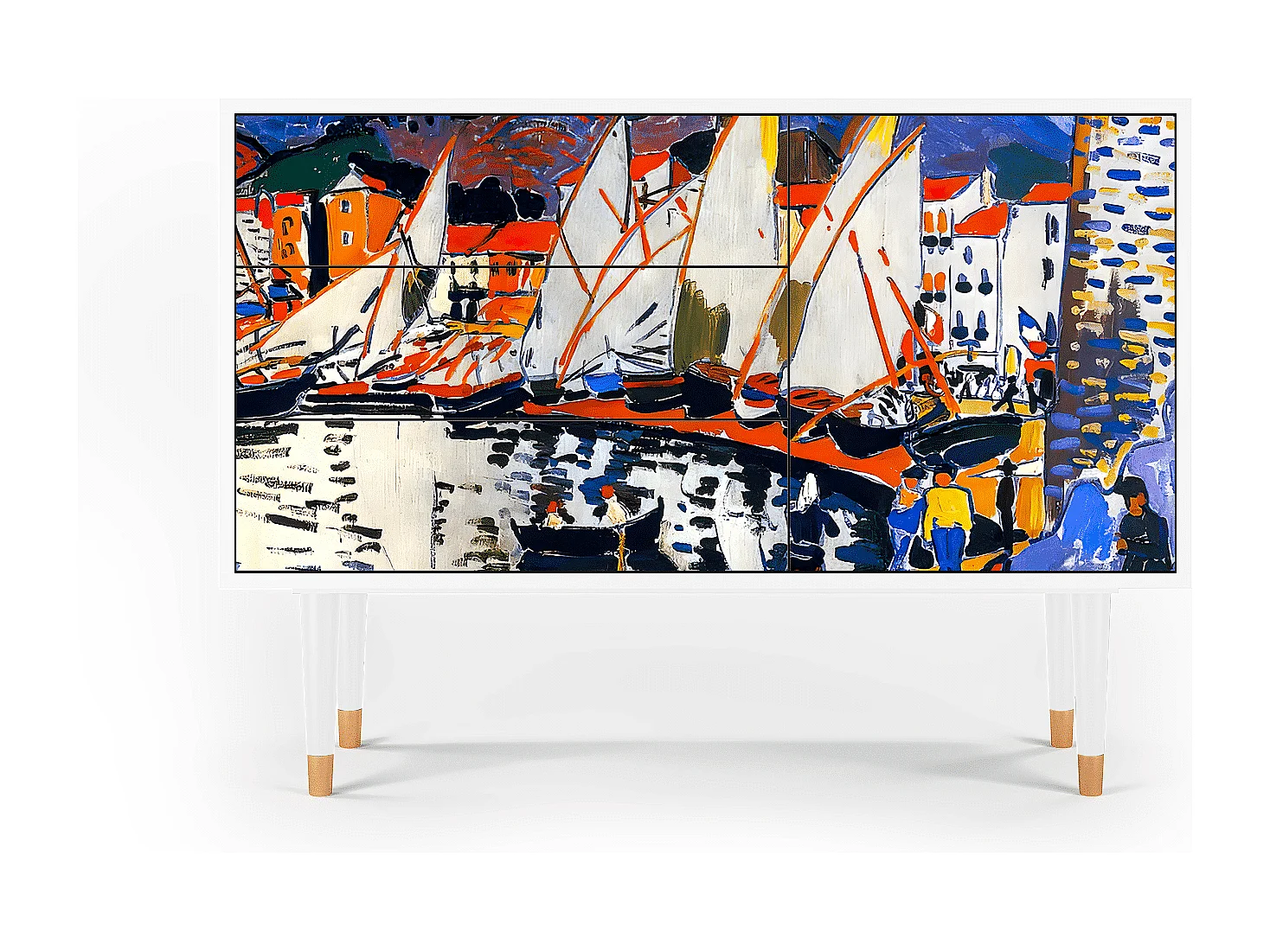 Credenza - 115х84х41 cm - S3 - The Port of Collioure , Bianco