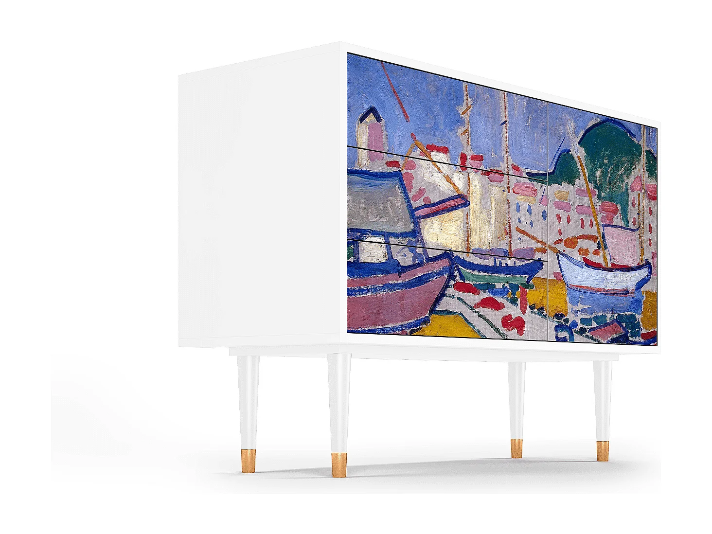 Credenza - 115х84х41 cm - S3 - The Port of Collioure , Bianco