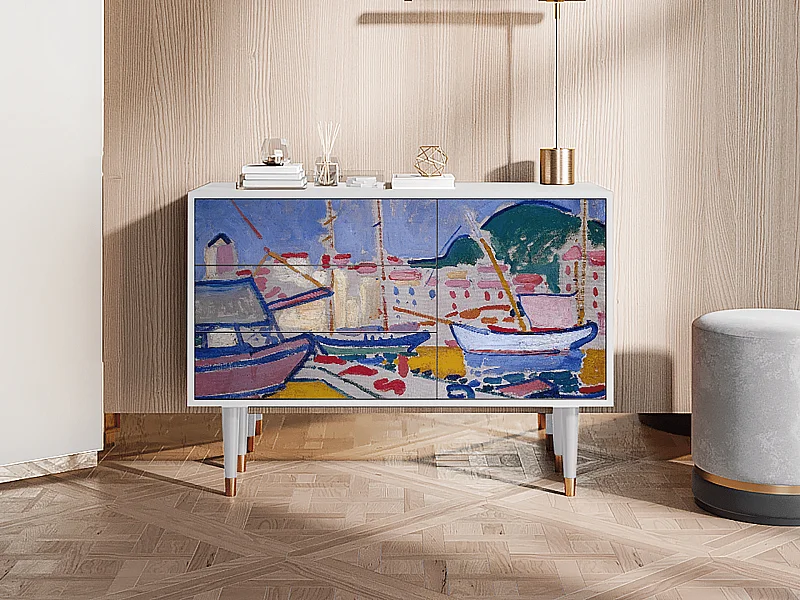 Credenza - 115х84х41 cm - S3 - The Port of Collioure , Bianco