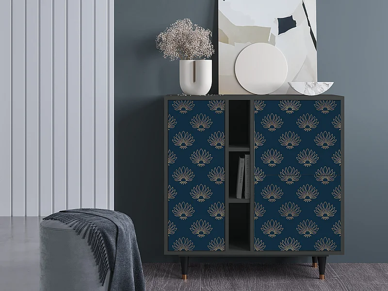 Dressoir - 94х96х41 cm - BS5 - Blue Lotus, Antraciet