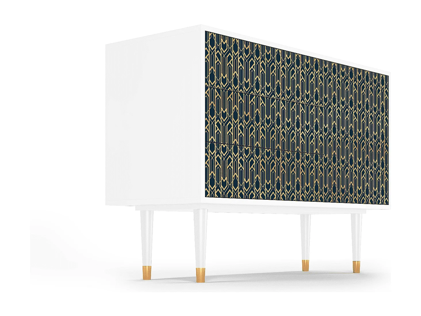 Aparador - 115х84х41 cm - S3 - Golden Empire, Branco