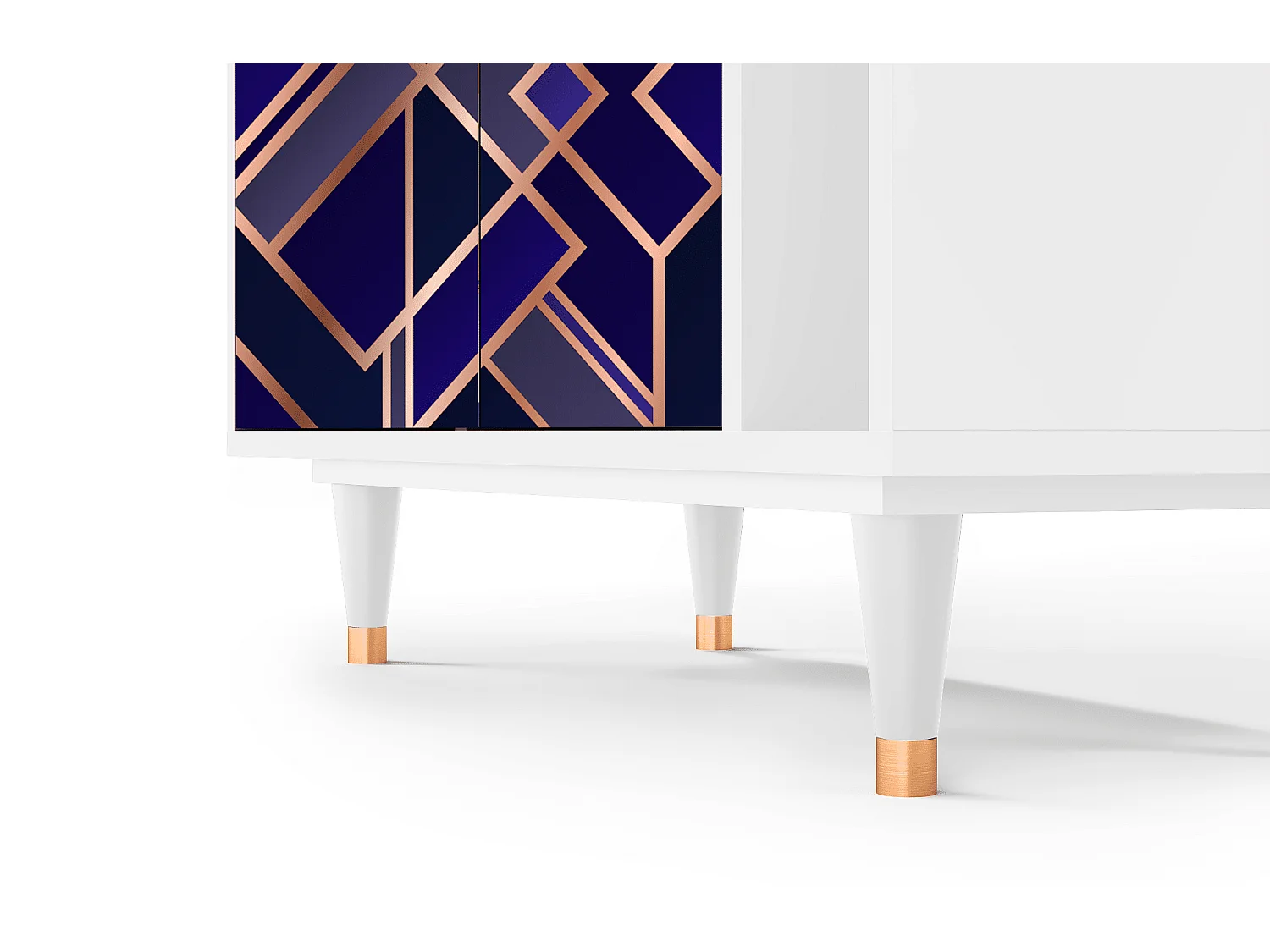 Credenza - 96х110х41 cm - BS6 - Aquamarine Getsby, Bianco