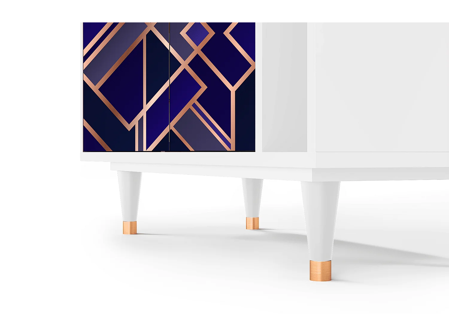 Credenza - 96х110х41 cm - BS6 - Aquamarine Getsby, Bianco