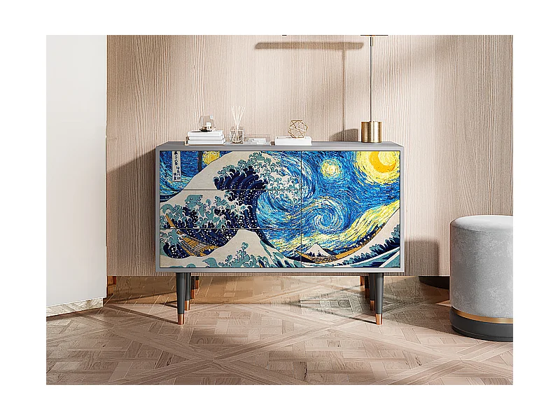 Buffet - 115х84х41 cm - S3 - Great Wave, Gris