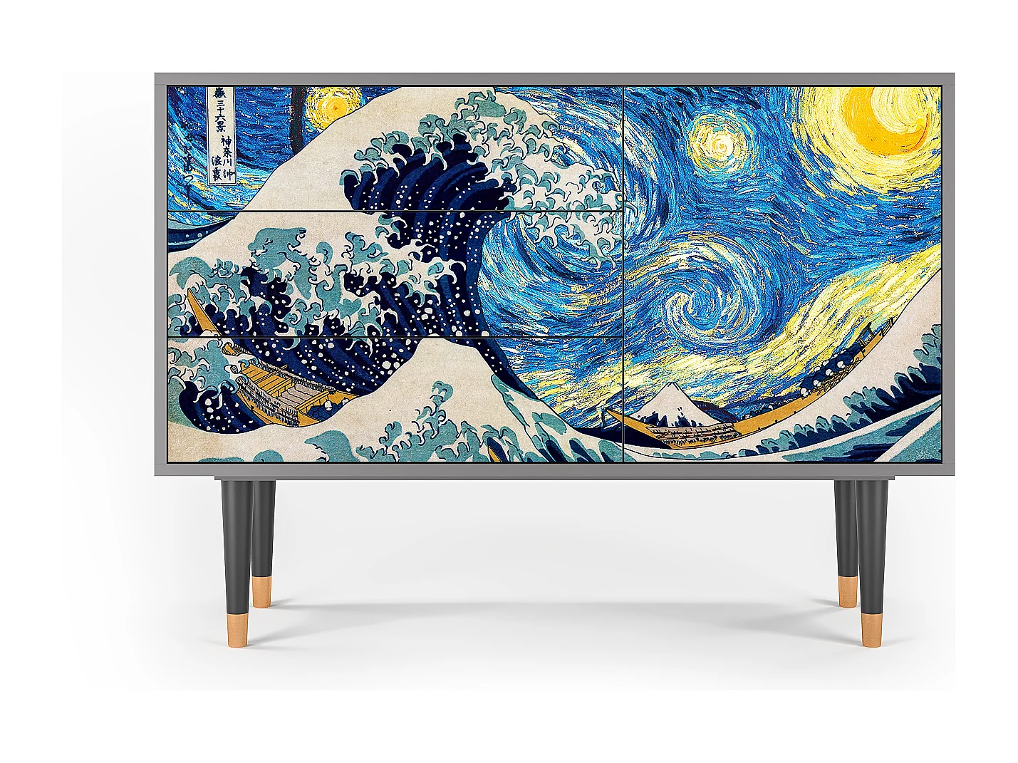 Sideboard - 115х84х41 cm - S3 - Great Wave, Grau