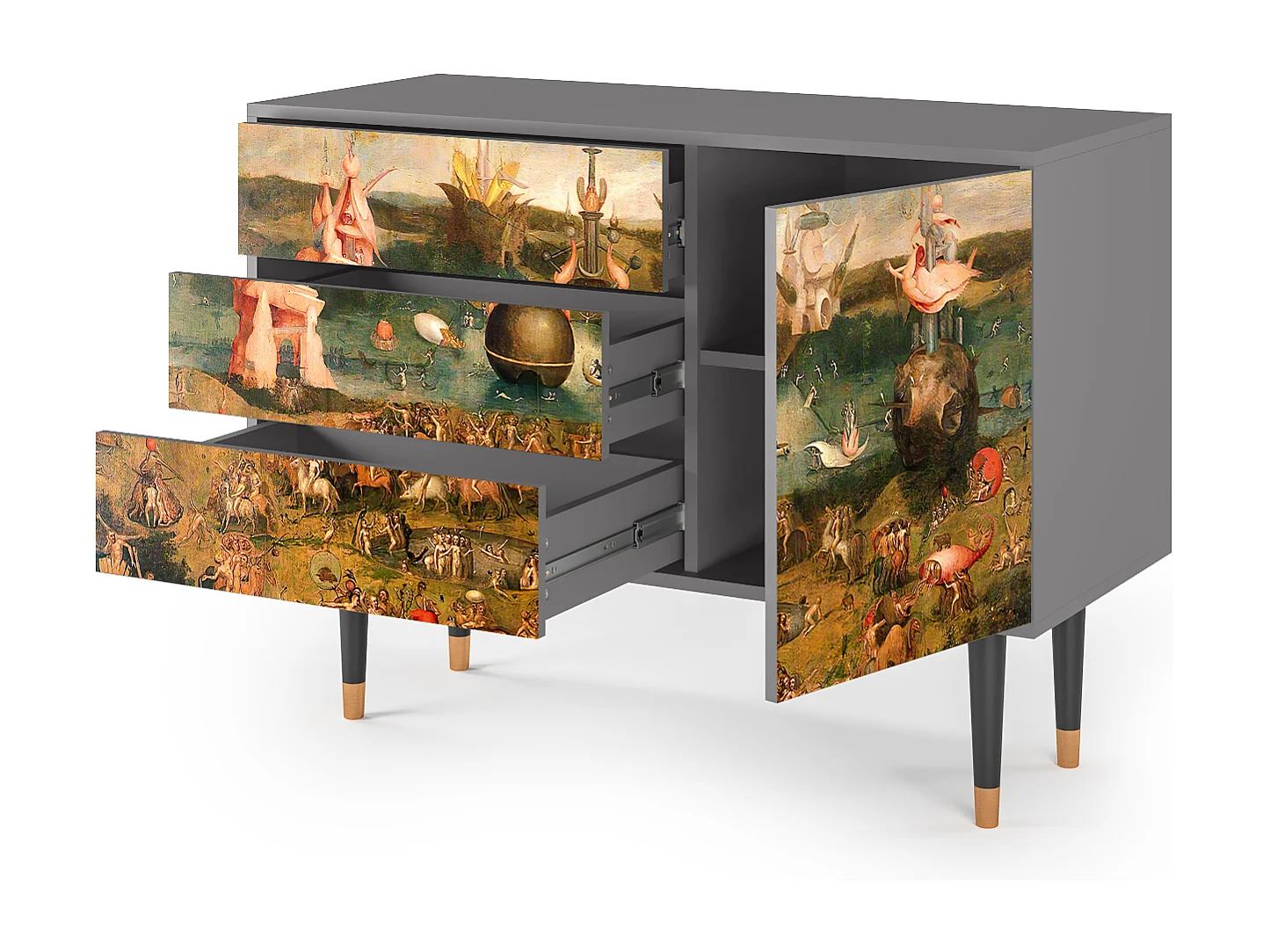 Sideboard - 115х84х41 cm - S3 - Great Wave, Grau