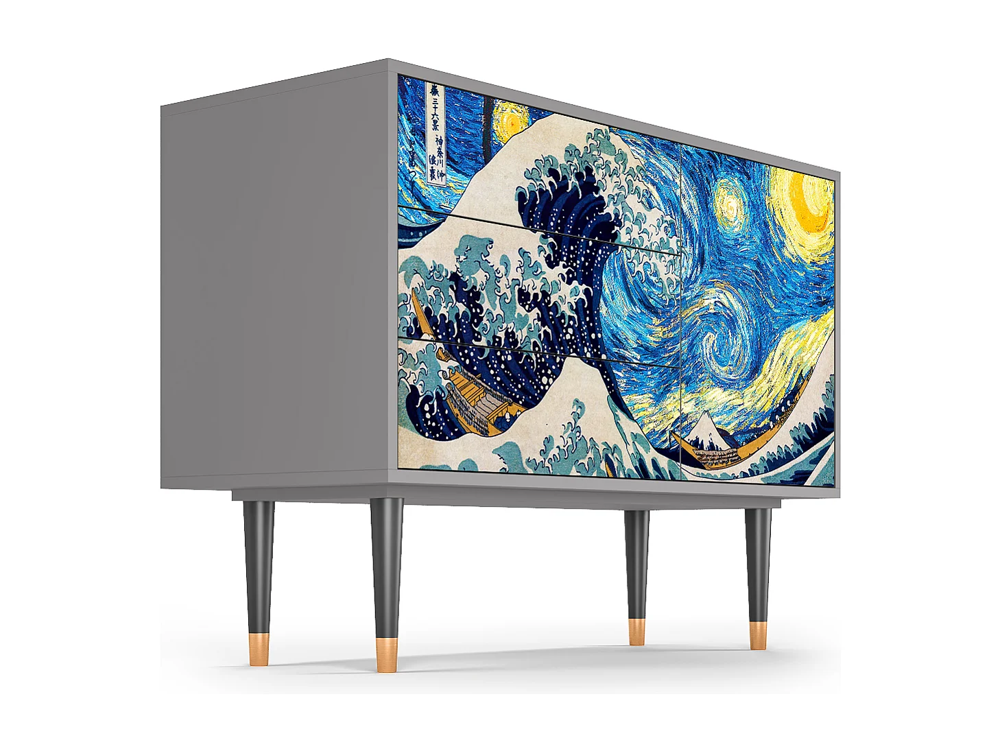 Buffet - 115х84х41 cm - S3 - Great Wave, Gris
