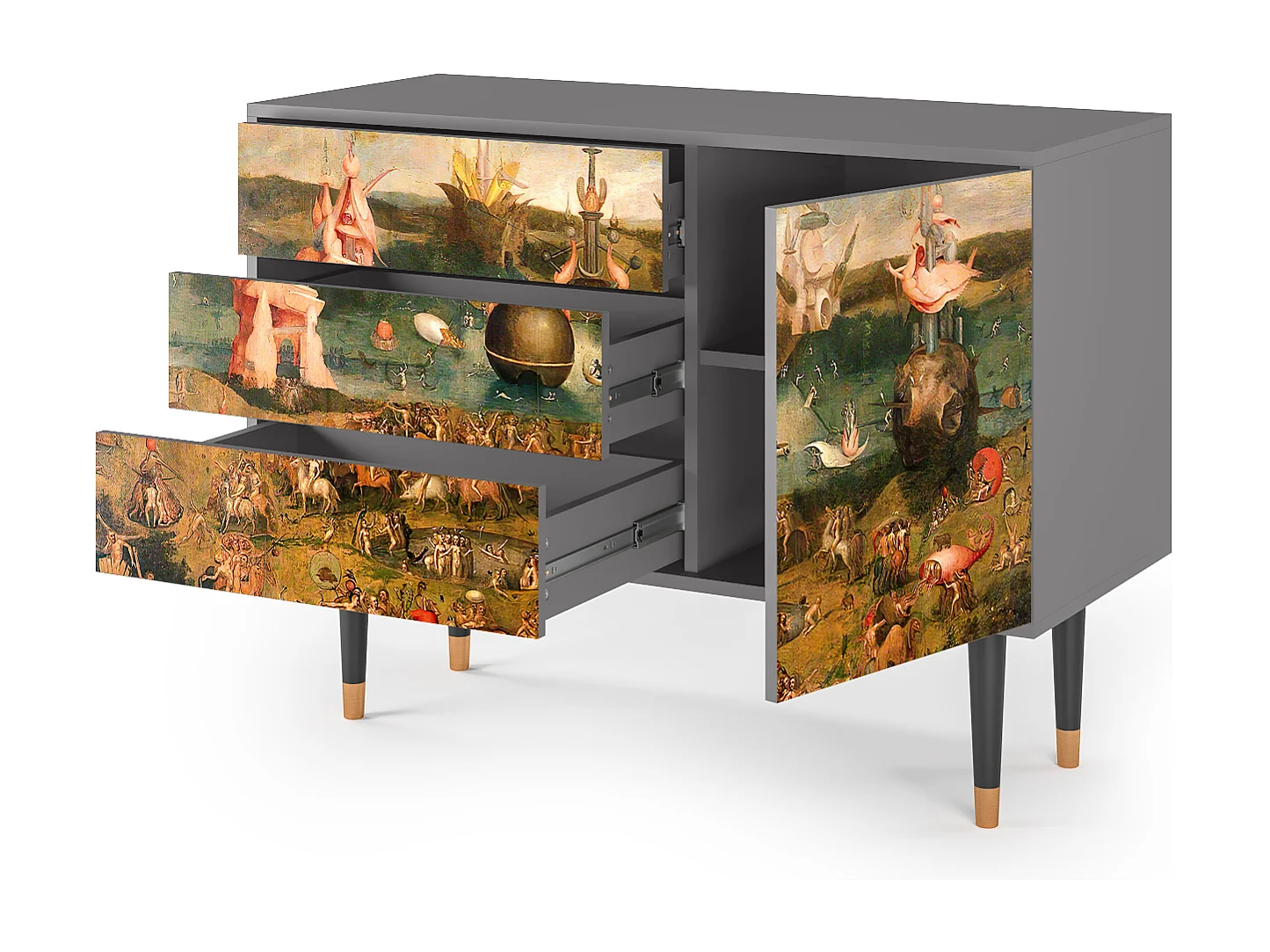 Credenza - 115х84х41 cm - S3 - Great Wave, Grigio