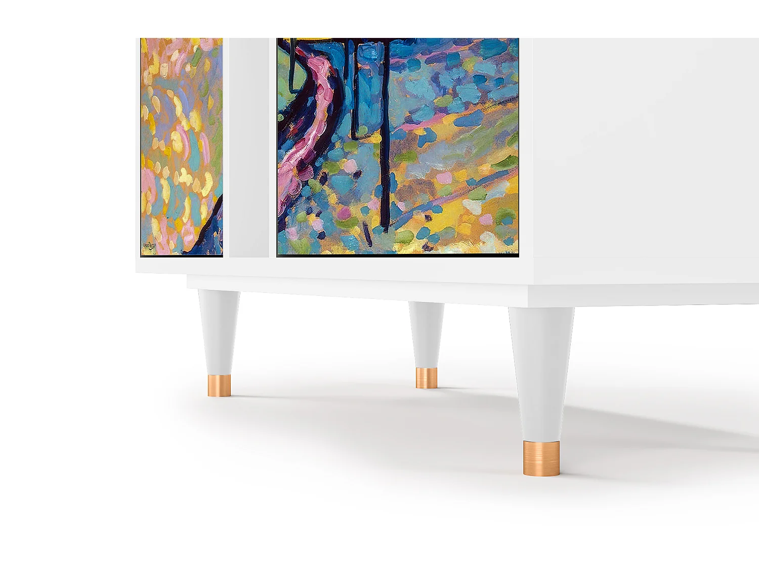 Buffet - 94х96х41 cm - BS5 - Winter Landscape, Blanc