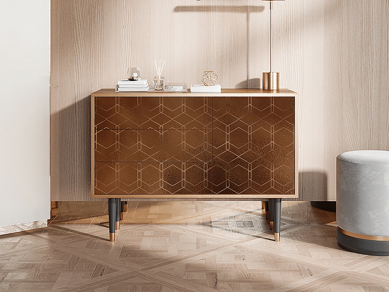 Buffet - 115х84х41 cm - S3 - Chocolate Bar, Noyer