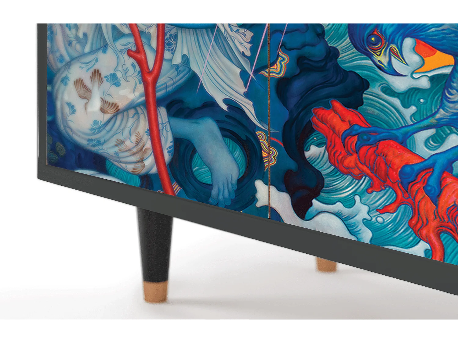 Sideboard - 94x96x48 cm - BS3 - The Girl - James Jean, Anthrazit